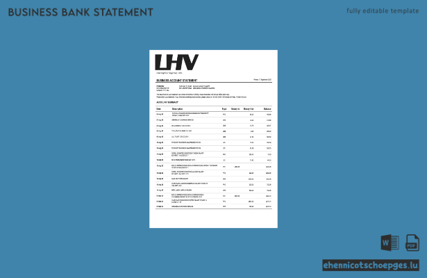 Unternehmenserklärung der LHV Group (Vereinigtes Königreich) – Beispiel als Word- und PDF-Datei